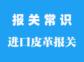 進(jìn)口皮革報(bào)關(guān)公司_皮革要交什么稅？