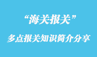 海關(guān)多點報關(guān)知識簡介分享