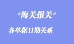 各單據(jù)日期關系