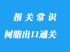 樹(shù)脂出口通關(guān)流程，液體樹(shù)脂版出口案例詳解
